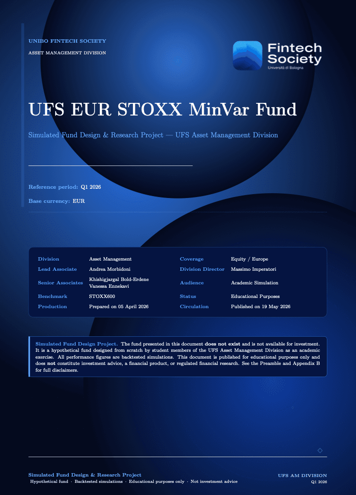Copertina: Simulated Fund Design & Research Project